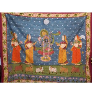 Pichwai Bring devotion and elegance home with hand-painted Shrinathji Pichwai wall art. Perfect for spiritual and home decor. Shop Now and transform your living space!