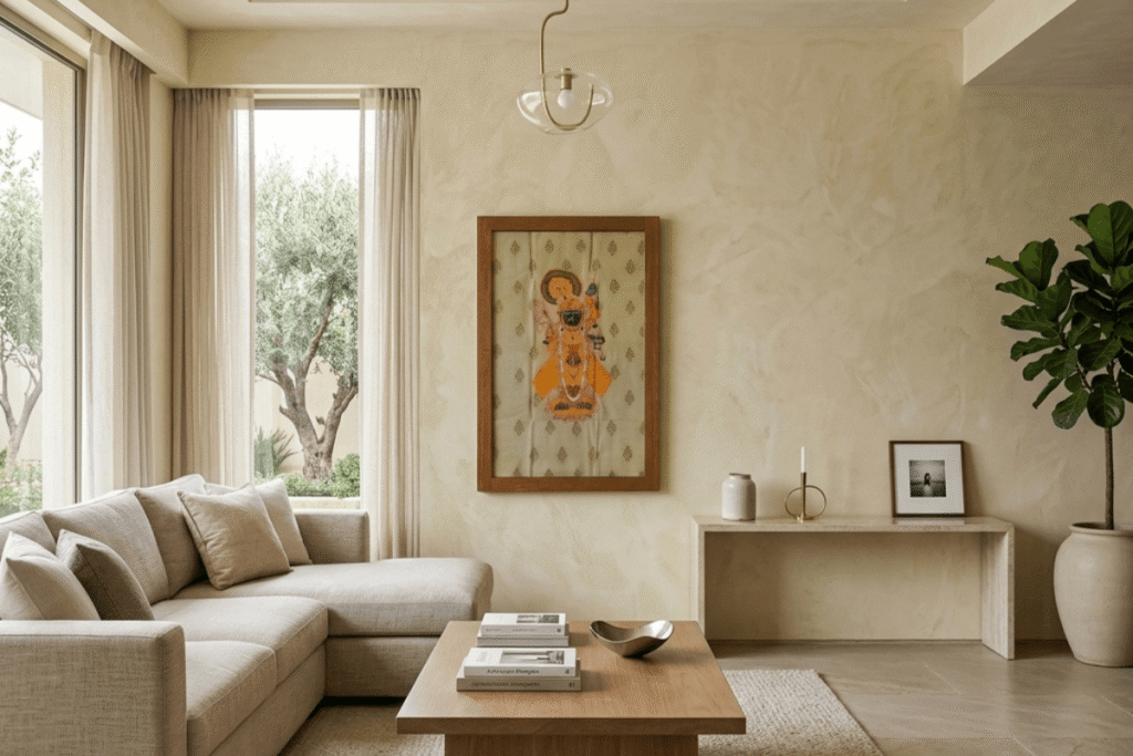 Pichwai painting vastu Shrinathji spiritual wall art placement
