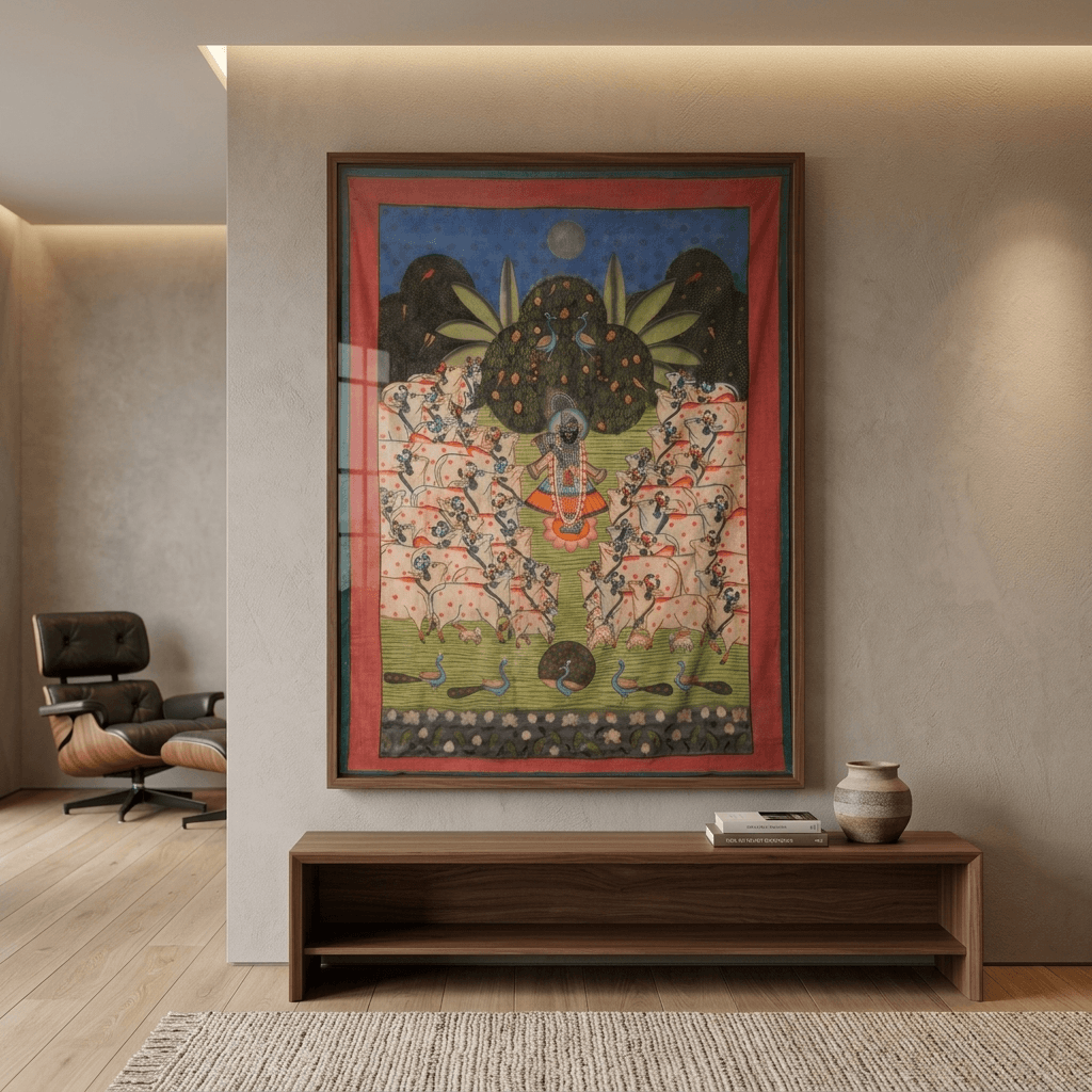Gopashtami Pichwai Painting - Image 3