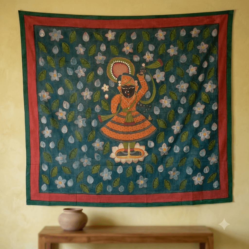 Shrinathji in Kamal Talai Pichwai - Image 3